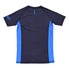 Load image into Gallery viewer, Competitor 21 Blue Short Sleeve BJJ Rashguard - Entrapt