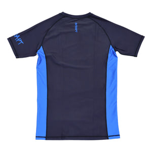 Competitor 21 Blue Short Sleeve BJJ Rashguard - Entrapt